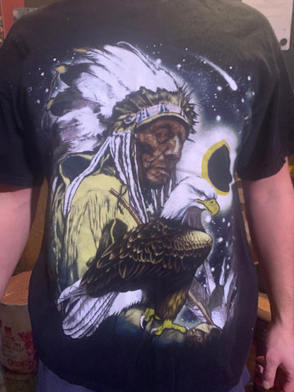 Indian/Eagle Black T-Shirt